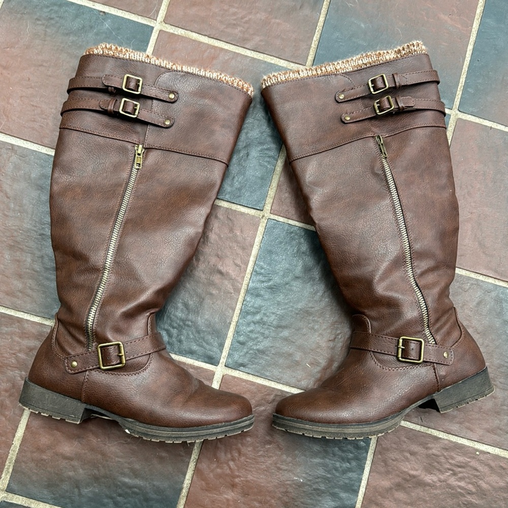 Knee High, Wide Calf Boots